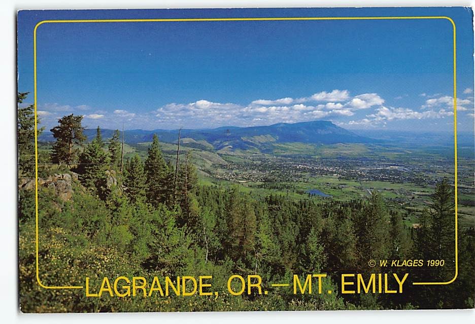 Postcard Mt. Emily La Grande Oregon USA