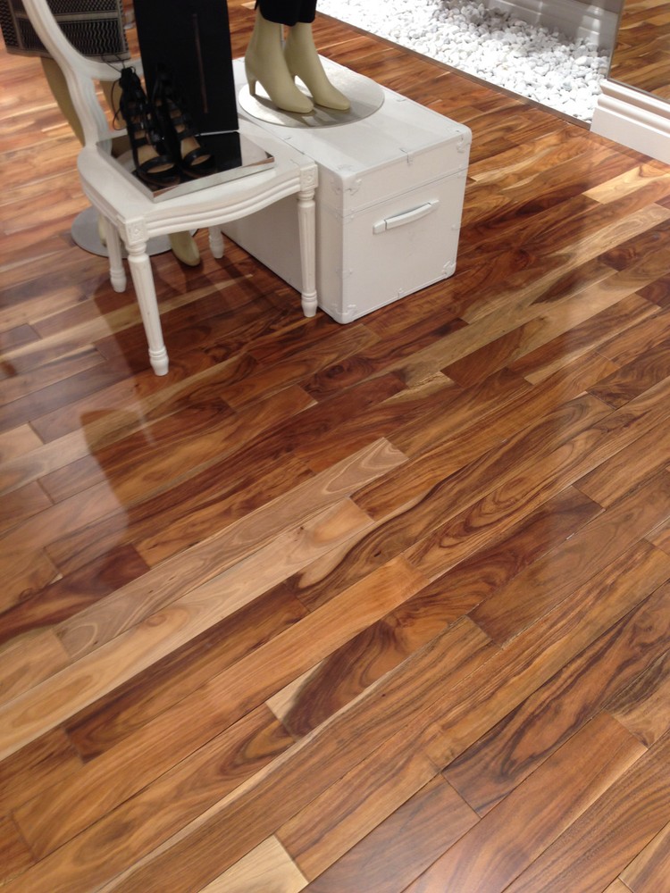 Acacia Asian Walnut Natural Prefinished Hardwood Wood Flooring Floor Sample-image