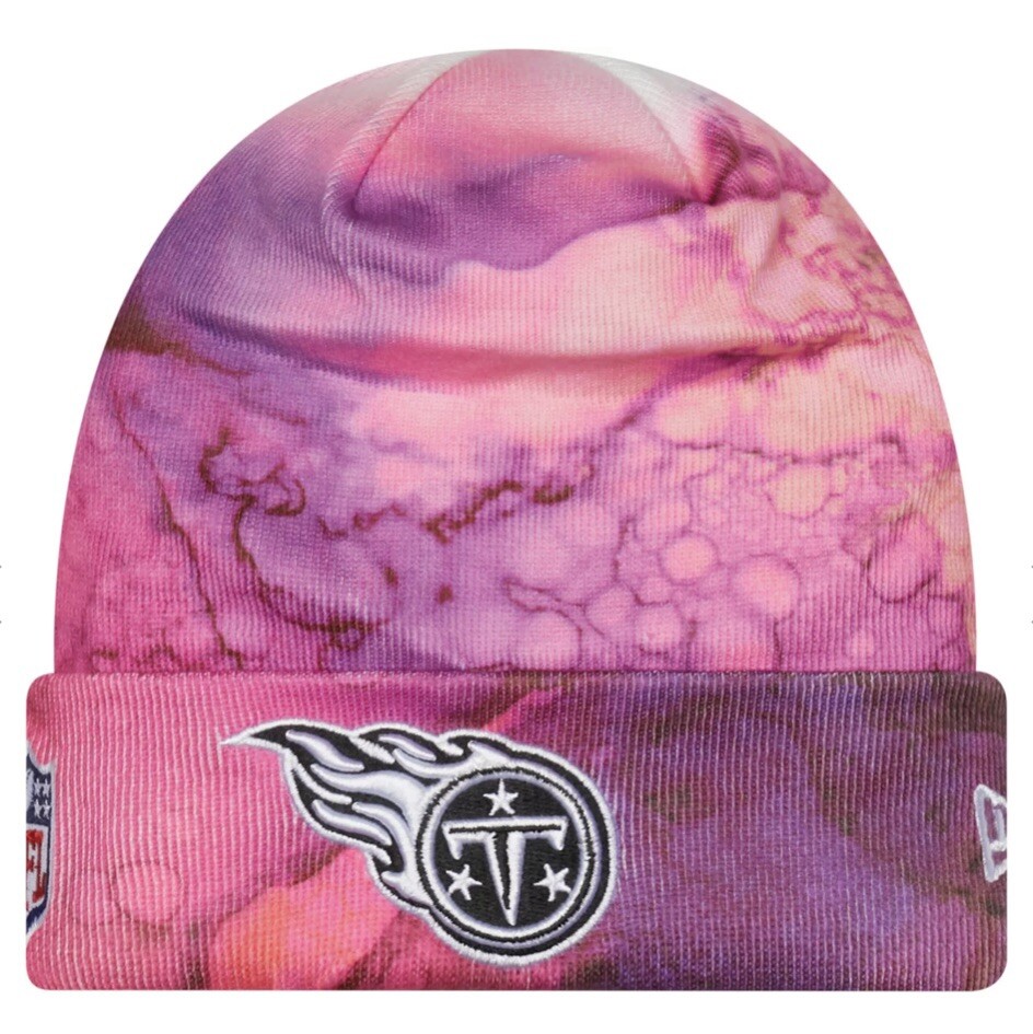 NFL Tennessee Titans New Era Crucial Catch Knit  Winter Hat Cap Toboggan Beanie