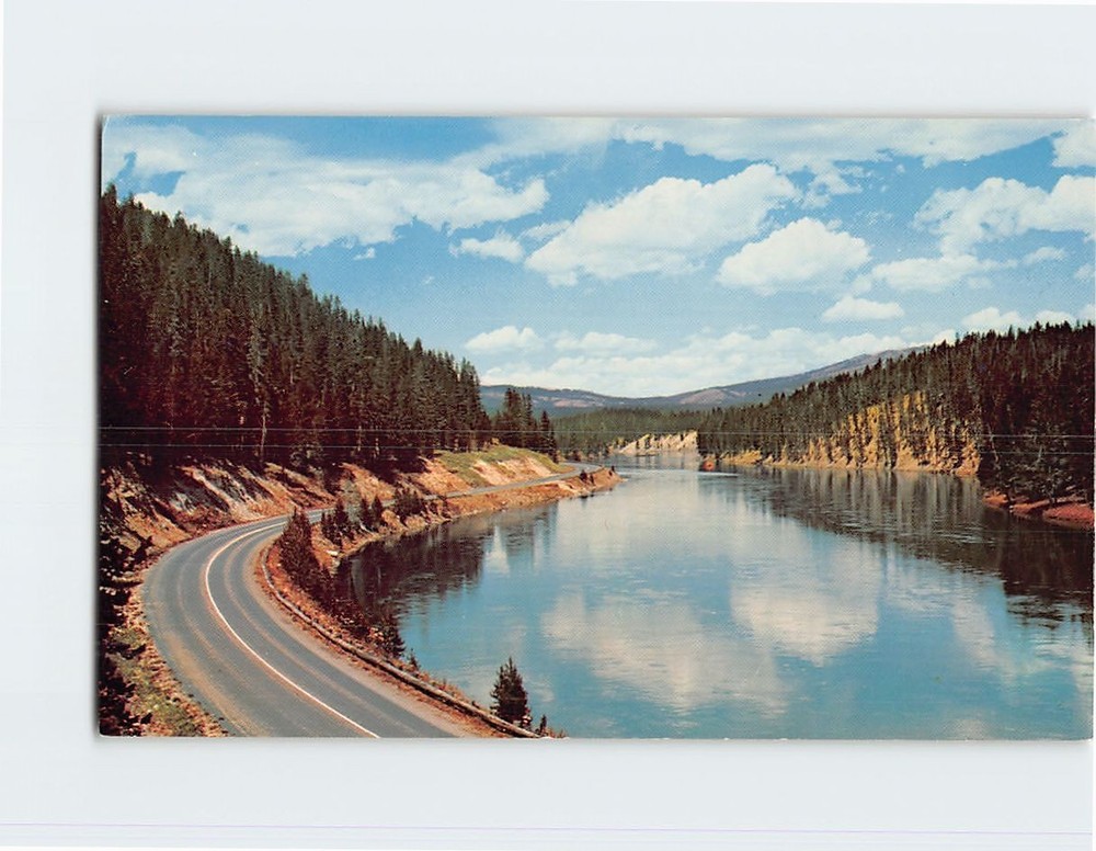 Postcard Yellowstone River Yellowstone National Park Wyoming USA