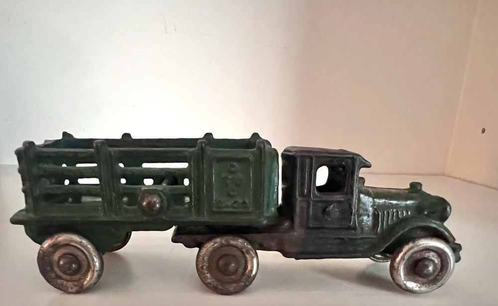 1930's AC WILLIAMS CAST IRON TRUCK W/TRAILER - HTF VERY GOOD - MUST SEE
