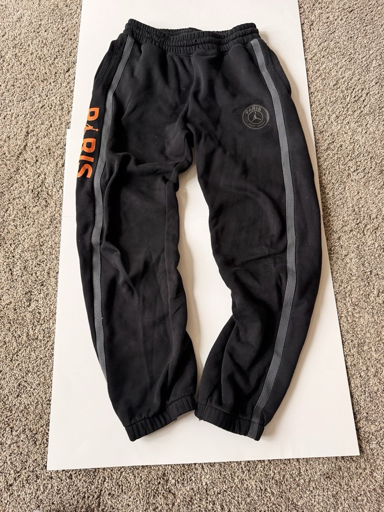 Jordan Paris Saint-Germain Jogger Pants Black M Men's Fleece Drawstring