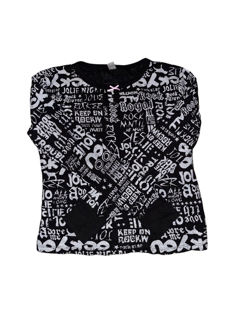 Retro Vintage Y2K Punk Rock Graphic All Over Print Long Sleeve T-Shirt