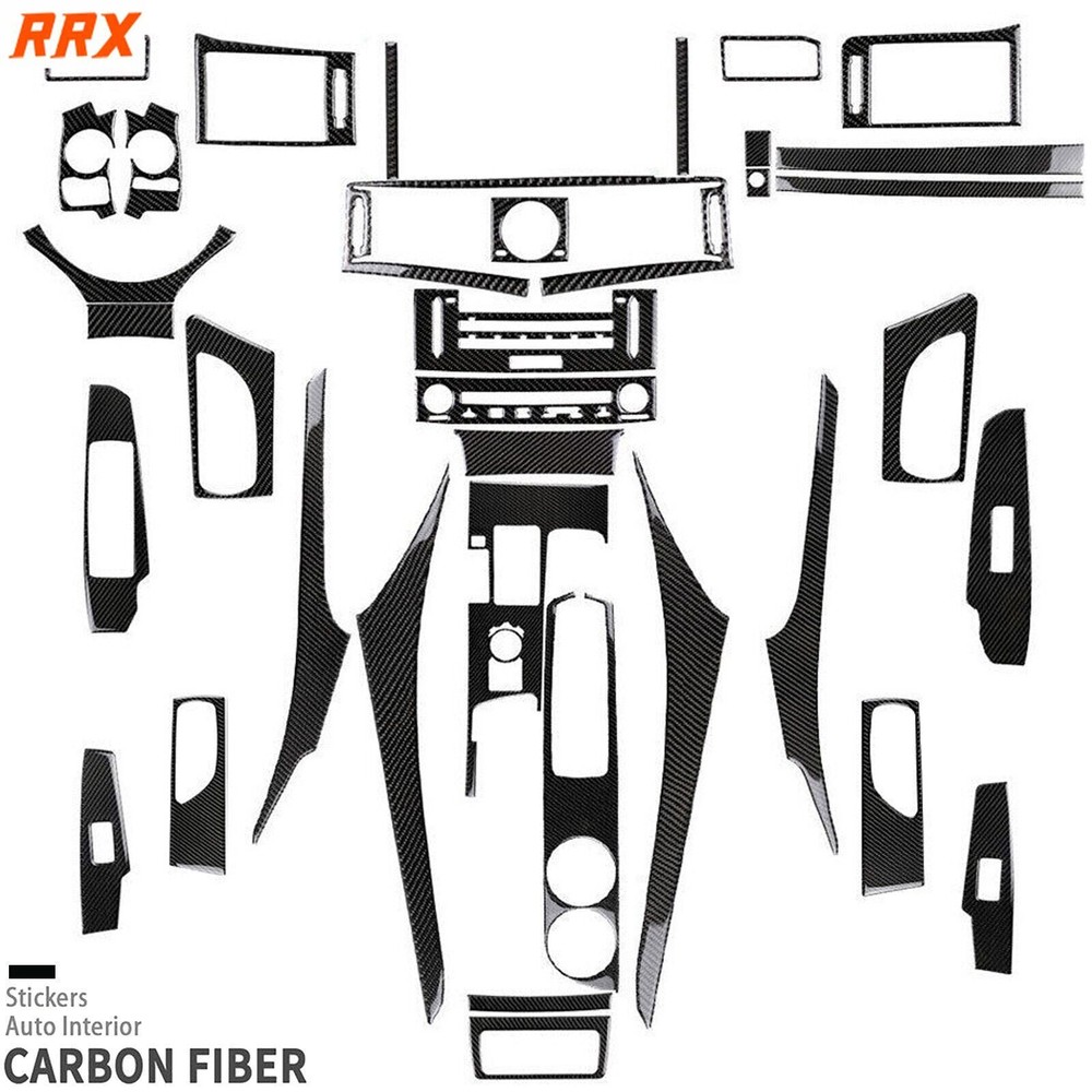 35Pcs Real Carbon Fiber Full Interior Kit Cover Trim For Lexus IS250 IS350 13-18