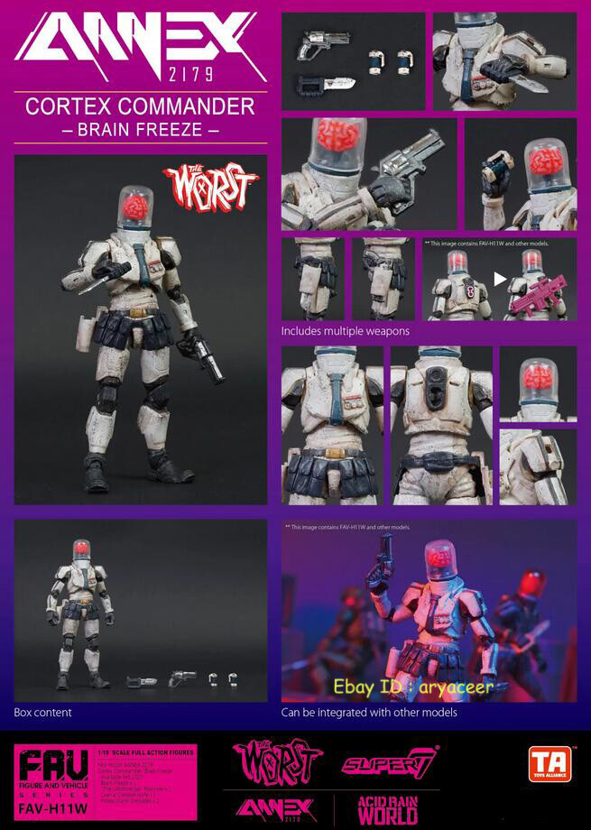 Acid Rain World FAV-H11W Brain Freeze 1/18 Action Figure Model In Stock-image