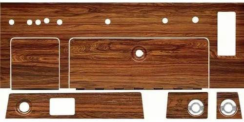 OER R157 1969 CAMARO COMPLETE DASH WOODGRAIN SET