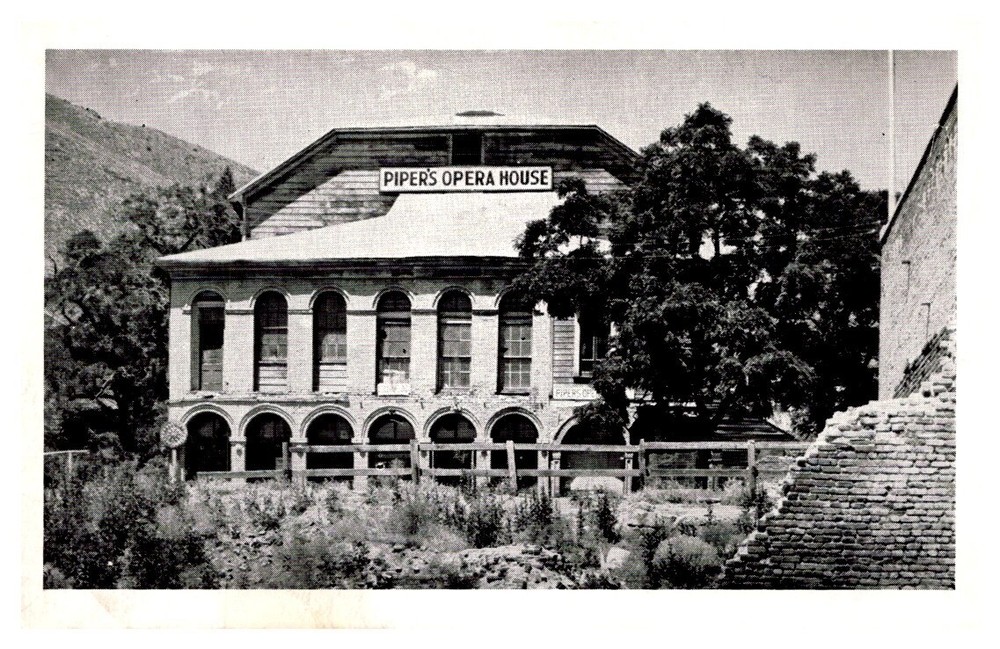 1930s Piper’s Opera House Frontage Virginia City Nevada Vintage Postcard