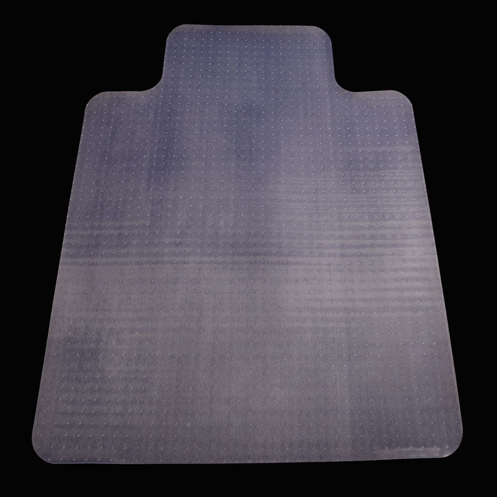PVC Chair Floor Mat Studded Back with Lip Transparent