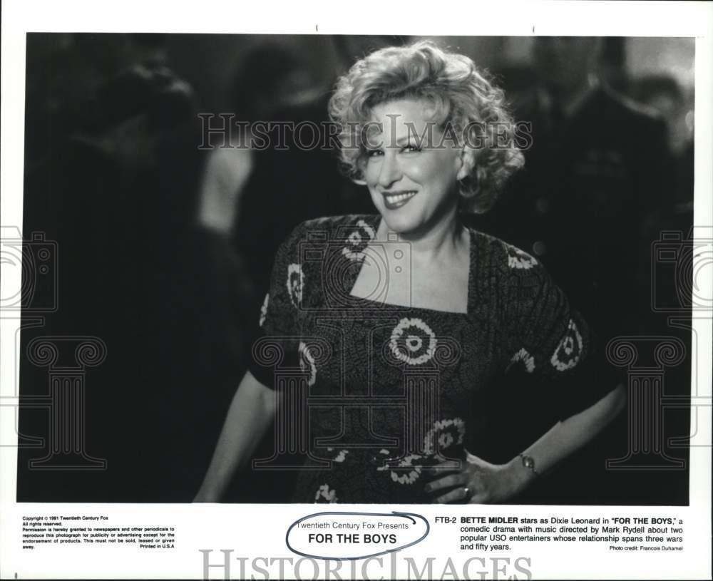 1991 Press Photo Bette Midler stars in the comedy drama film, 