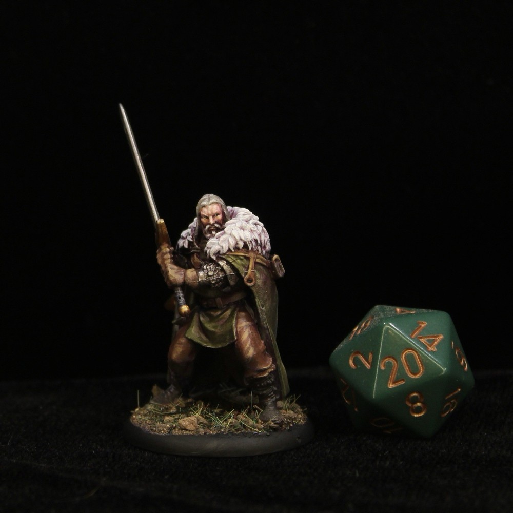 DND Human Male Knight Painted Miniature D&D Pathfinder RPG Paladin Warrior NMM