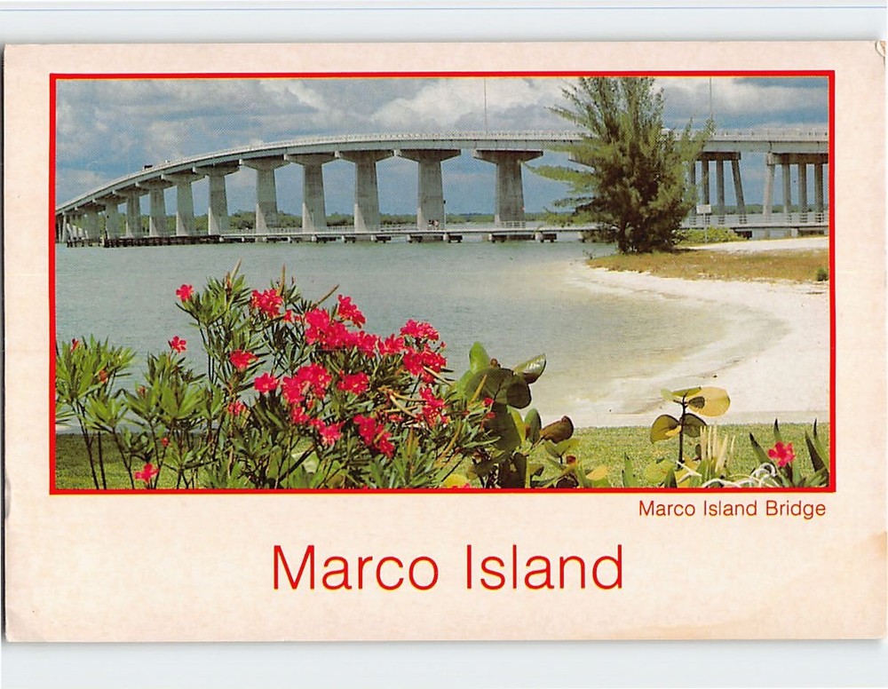 Postcard Marco Island Bridge Marco Island Florida USA