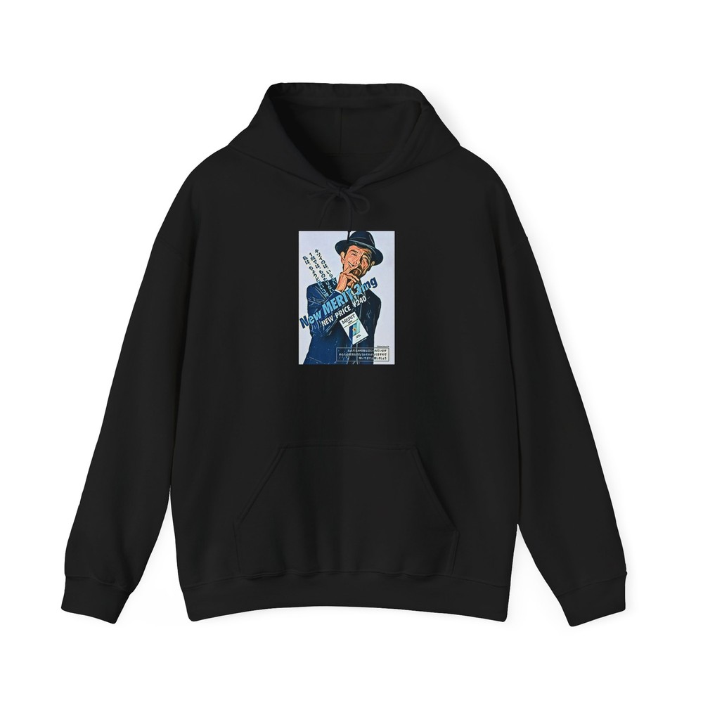 Merit Retro Graphic Print Long Sleeve Heavy Blend Hoodie Unisex