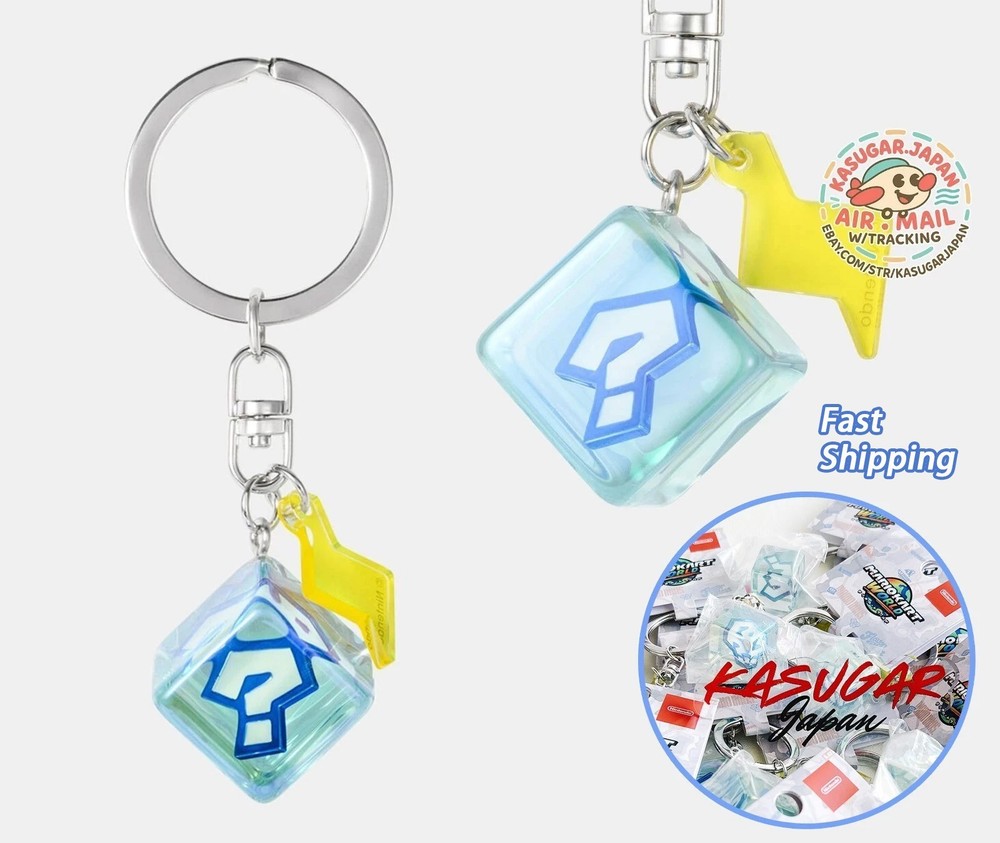 Keychain Item Box Mario Kart World Nintendo TOKYO Limited Japan w/Tracking