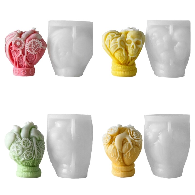Flexible Sturdy Silicone Heart Mold for Making Lovers Easy to Clean