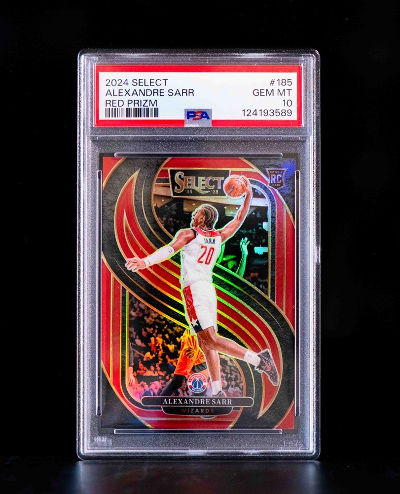 2024-25 Panini Select Alex Sarr RC Red Prizm /199 PSA 10 Wizards