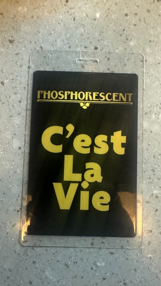 road crew issued PHOSPHORESCENT all access pass.