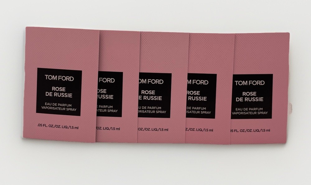 5 X Tom Ford Rose De Russie 1.5 ML Spray Sample, Travel size, Mini bottle