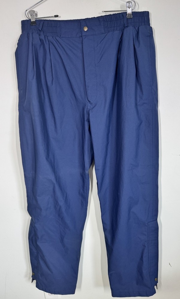 VTG Tourney Gore-Tex Pants Mens XXL Blue Golf Windbreaker Lined Waterproof