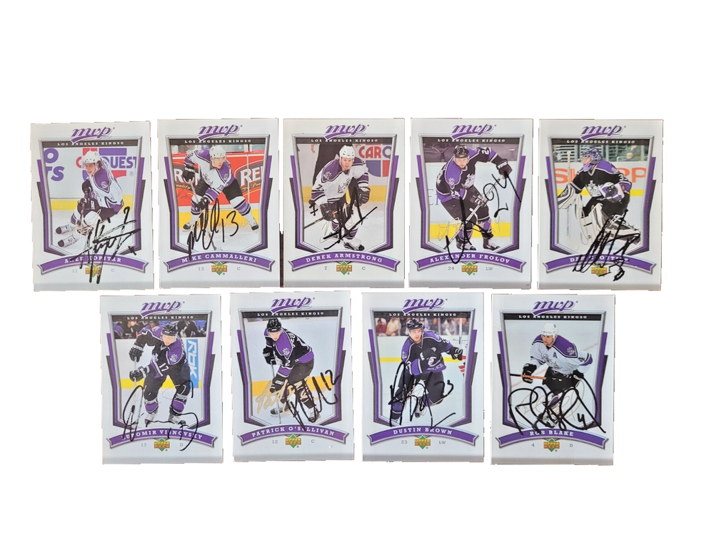 Los Angeles Kings Team 2007-08 UD MVP  Set 9 Cards 1 SET SIGNED BY PLAYERS