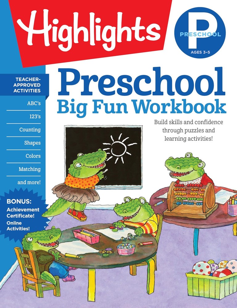 Preschool Big Fun Workbook: 256-Page Preschool Learning and Activity Workboo...