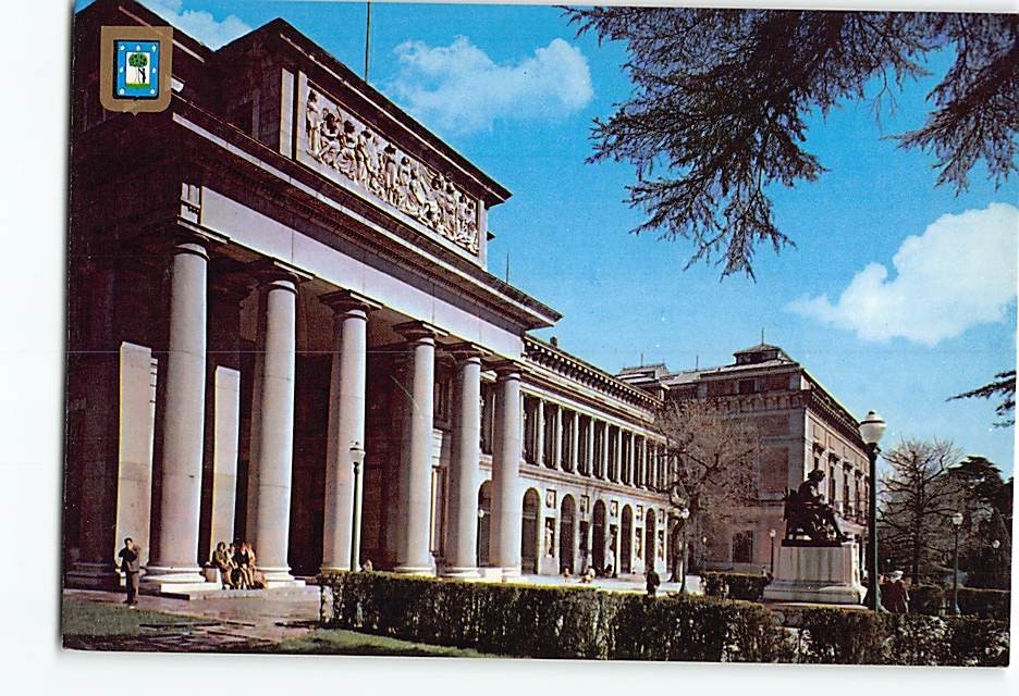 Postcard Prado Museum Madrid Spain