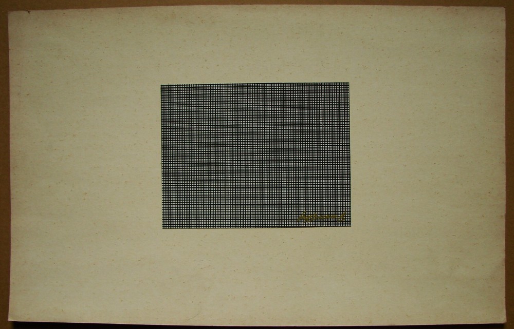 Ukrainian Soviet monotype graphic abstract art-image