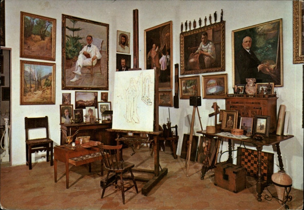 Art room Palacio Morell ~ Palma de Mallorca Spain ~ postcard sku407