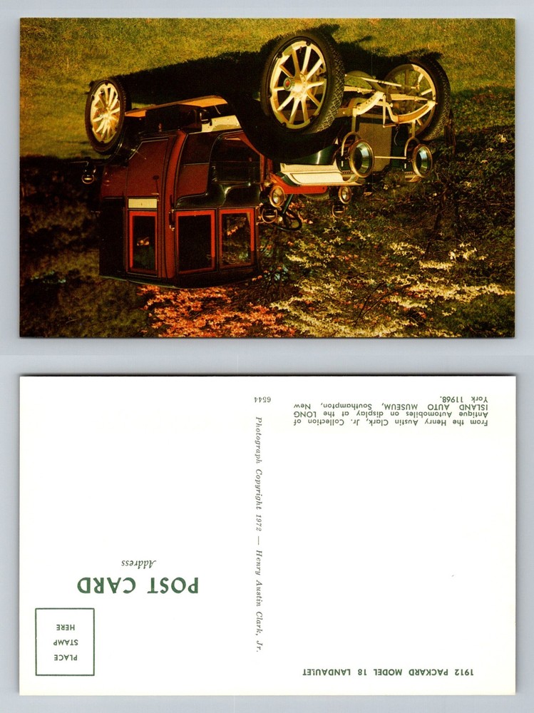 Southampton, NY-New York, 1912 Packard Model 18 Landaulet Vintage Postcard