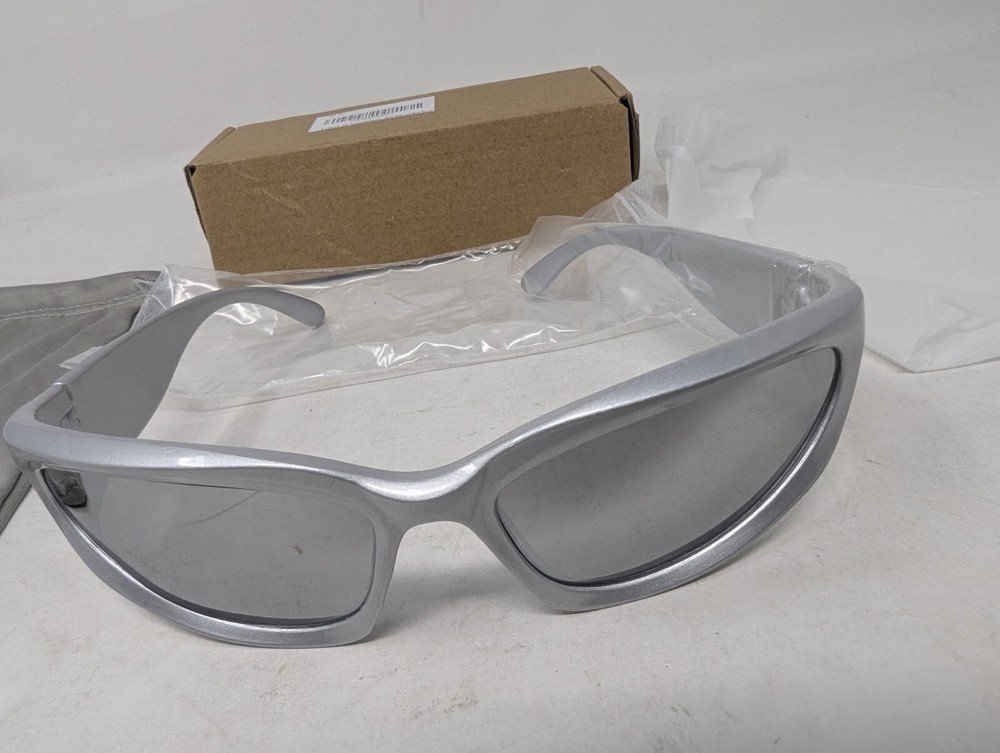 Kelens WrapAround Sport Sunglasses Silver Frame/Silver Lens-Professional Eyewear