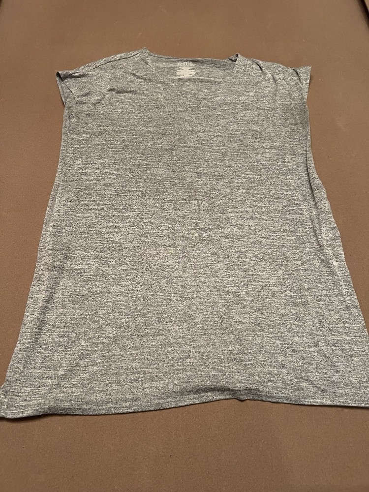 Time And Tru Grey Mini T-shirt Dress With Pockets Size XL