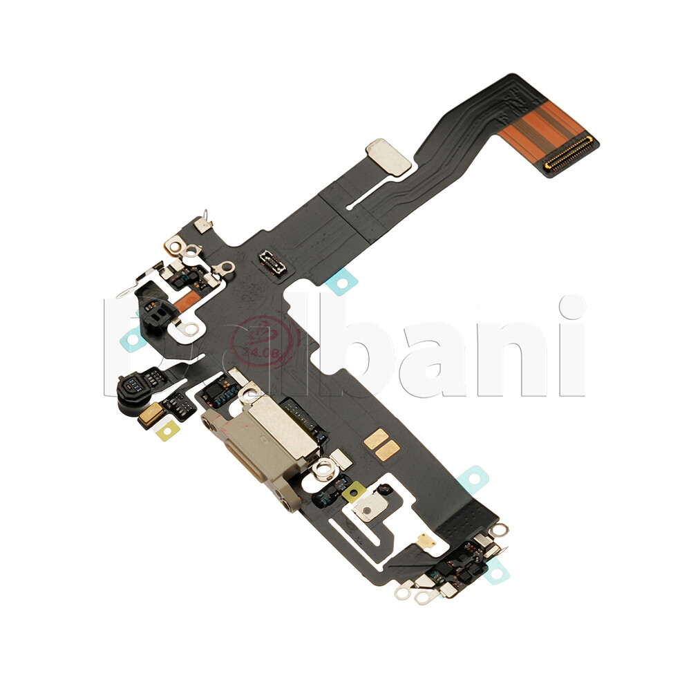 OEM Charging Port Charger Dock Mic Flex Cable For iPhone 12 White