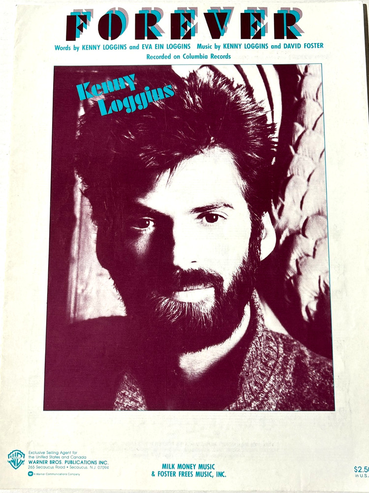 kenny loggins forever  vintage sheet music piano guitar