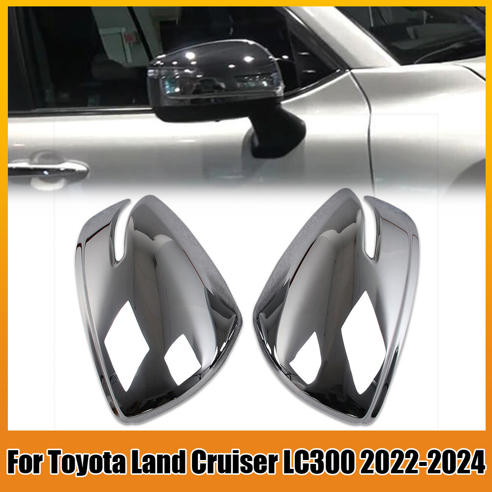 ABS Chrome Rearview Mirror Covers for 2022-2024 Toyota Land Cruiser LC300
