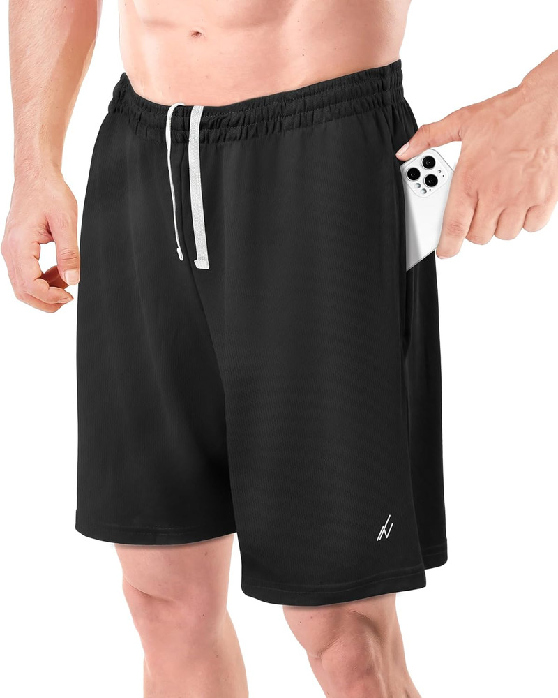 Men'S Athletic Shorts Quick Dry Loose-Fit Lightweight Running Workout Gym Shorts