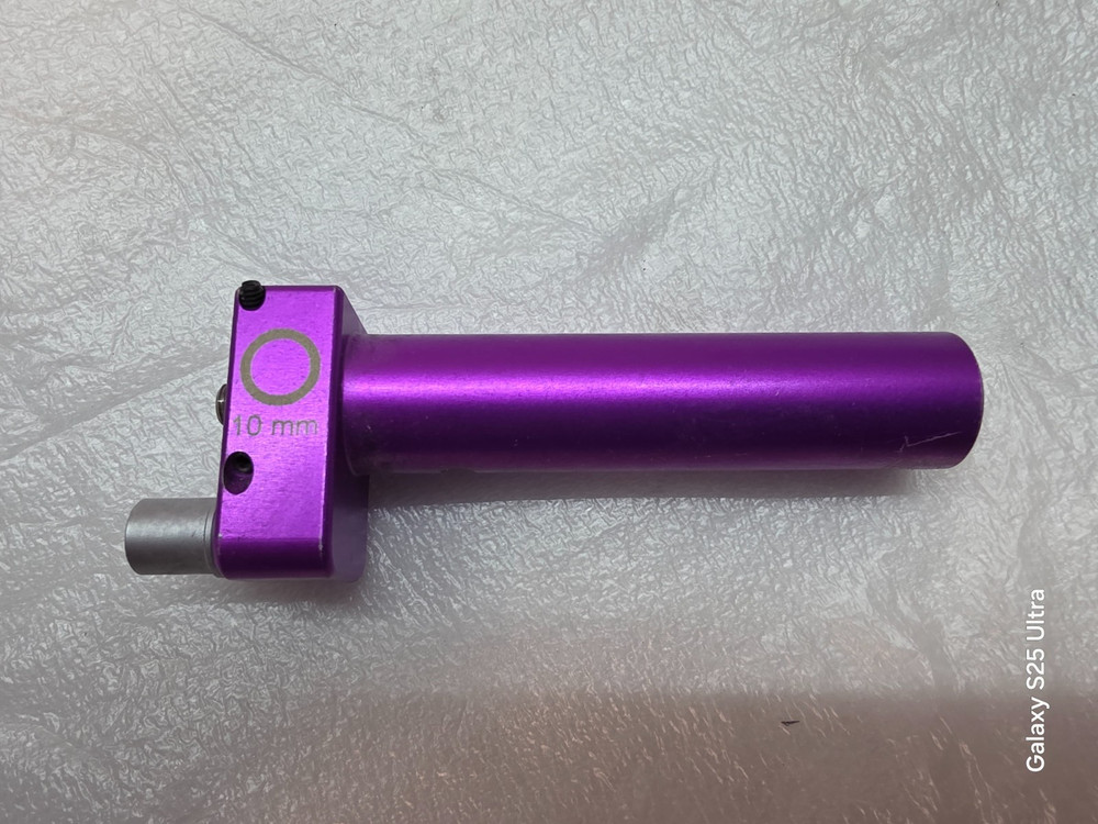 Candela VBeam 1 Classic Pulsed Dye Laser Violet Purple 10mm Optic Lens Slider