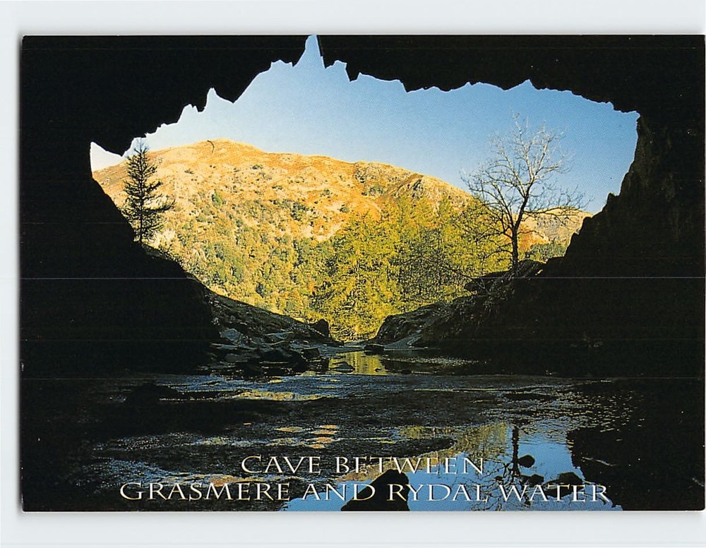 Postcard Cave Between Grasmere & Rydal Water Cumbria England