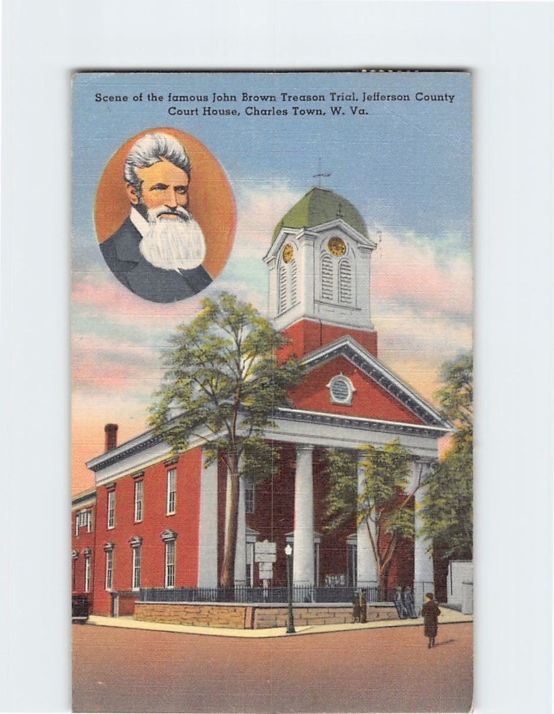 Postcard Jefferson County Courthouse Charleston West Virginia USA