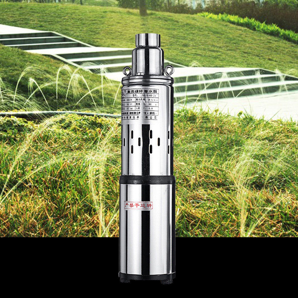 Solar Deep Well Water Pump Submersible Kit For Farm Ranch Irrigation 200W 24V