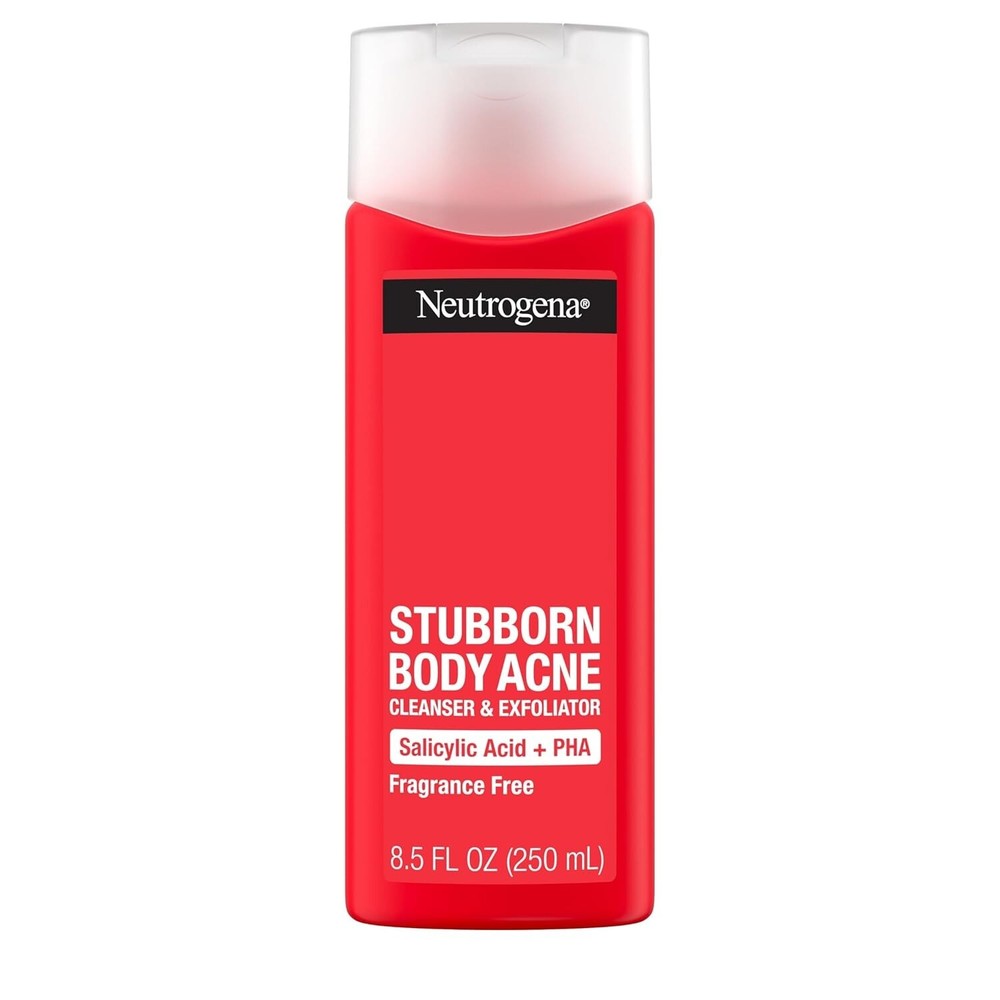 Neutrogena Stubborn Body Acne Cleanser & Exfoliator with Salicylic Acid & PHA...