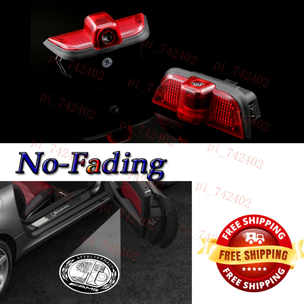 Car LED Puddle Projector Ghost Laser Door lights For C-Class W204 Sedan 4-Door