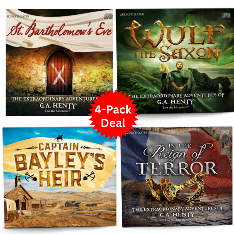 Audio Adventure 4-Pack Deal - G.A. Henty Award Winning Four Audio CD Sets