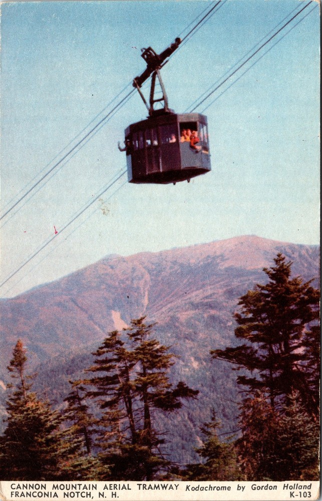 Cannon Mountain Aerial Tramway Franconia Notch New Hampshire NH UNP Postcard