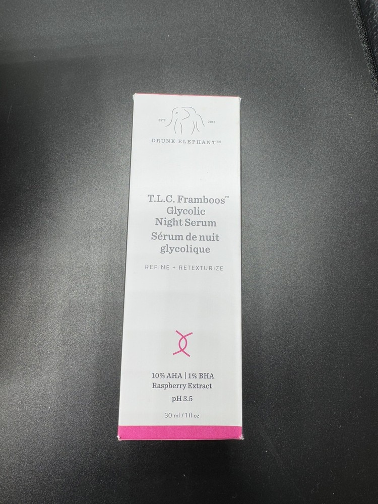 Drunk Elephant TLC Framboos Glycolic Renewal Night Serum 1oz