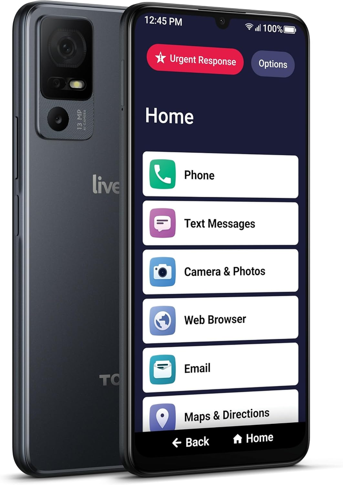 Jitterbug Smart4 Smartphone for Seniors - Cell Phone for Seniors - Not Compatibl