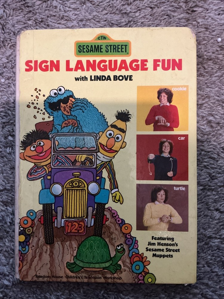 Sesame Street Sign Language Fun by Sesame Street Staff (1980, Hardcover)