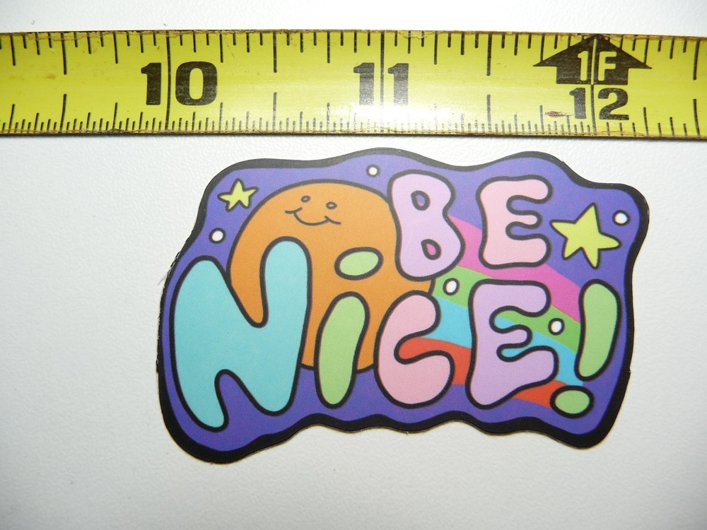 Kindness Motivational Decal Sticker - Be Nice Planet Positive Attitude