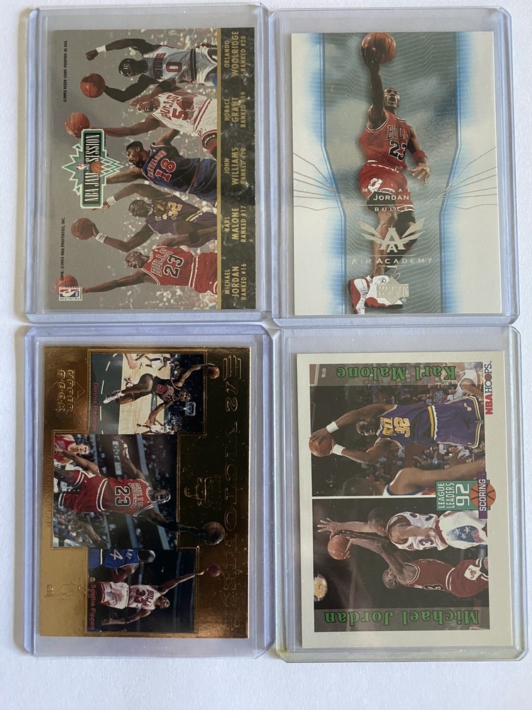 Michael Jordon 4 Card Lot, Rare Card Lot