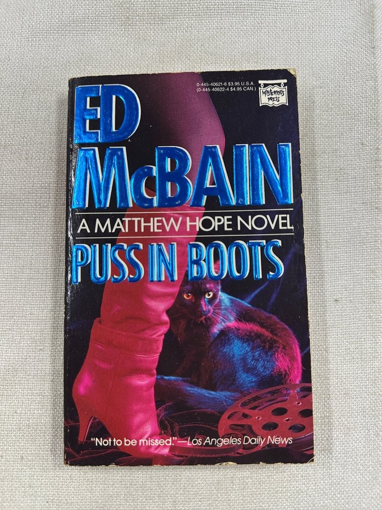 Puss In Boots Ed McBain 1988 First Printing Matthew Hope Novel Mystery