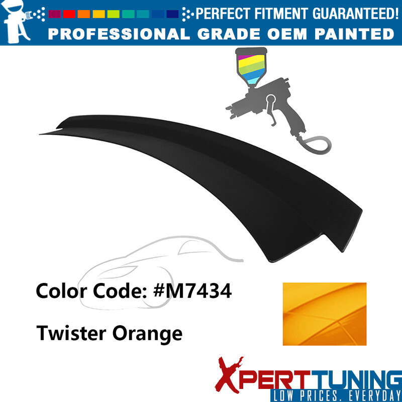 15-23 Ford Mustang R-Style Twister Orange ABS Trunk Spoiler #M7434-image