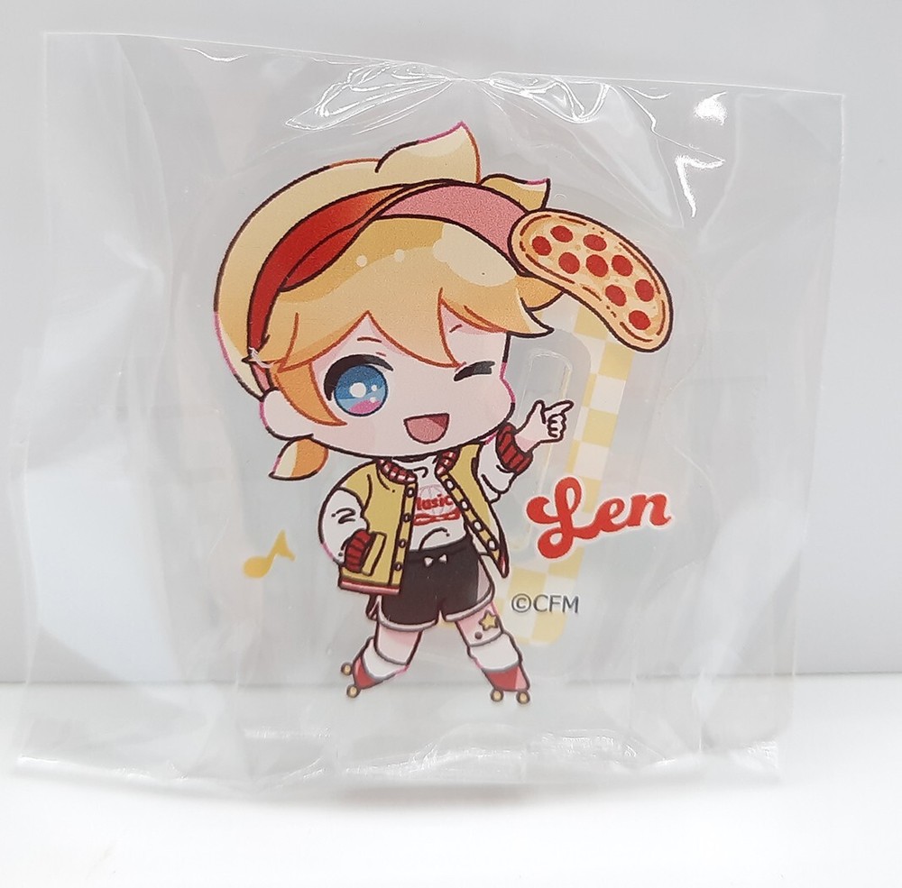 Vocaloid Hatsune Miku Kagamine Len pizza acrylic stand 1.5